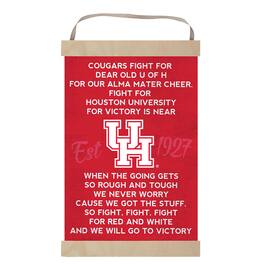 Jardine - Houston Cougars 12'' x 20'' Fight Song Banner Sign - Red