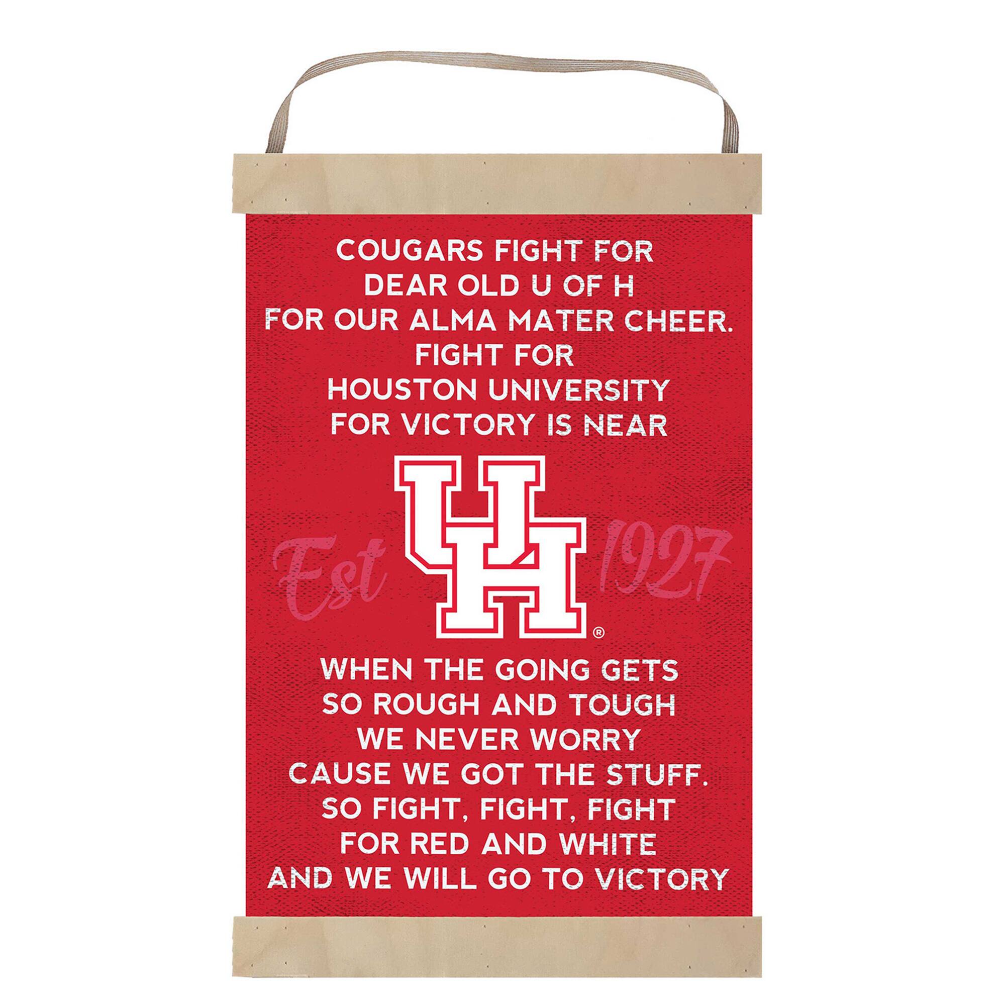 Houston Cougars 12'' x 20'' Fight Song Banner Sign