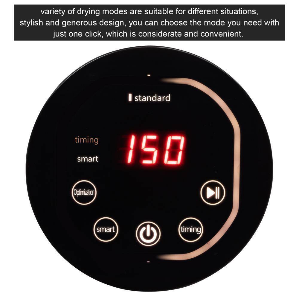 A variety of drying modes are suitable for different situations, stylish and generous design, you can choose the mode you need with just one click, which is considerate and convenient. Standard timing smart 150 Optimization smart timing