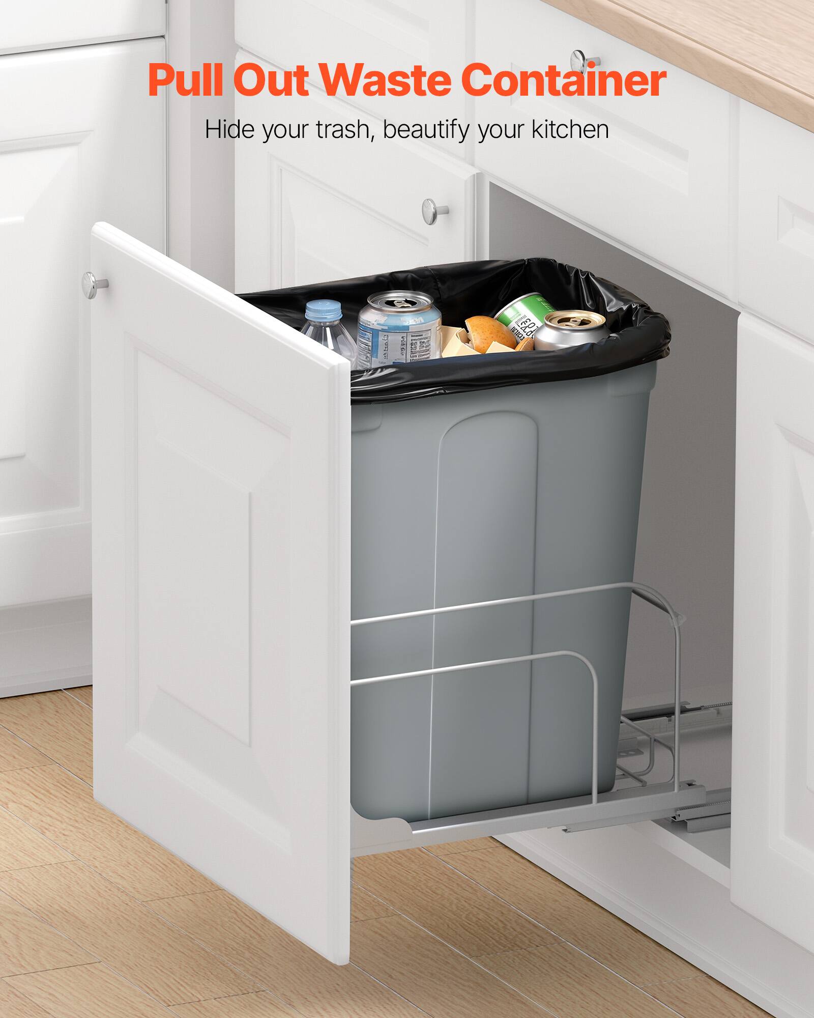 Pull Out Waste Container  
Hide your trash, beautify your kitchen