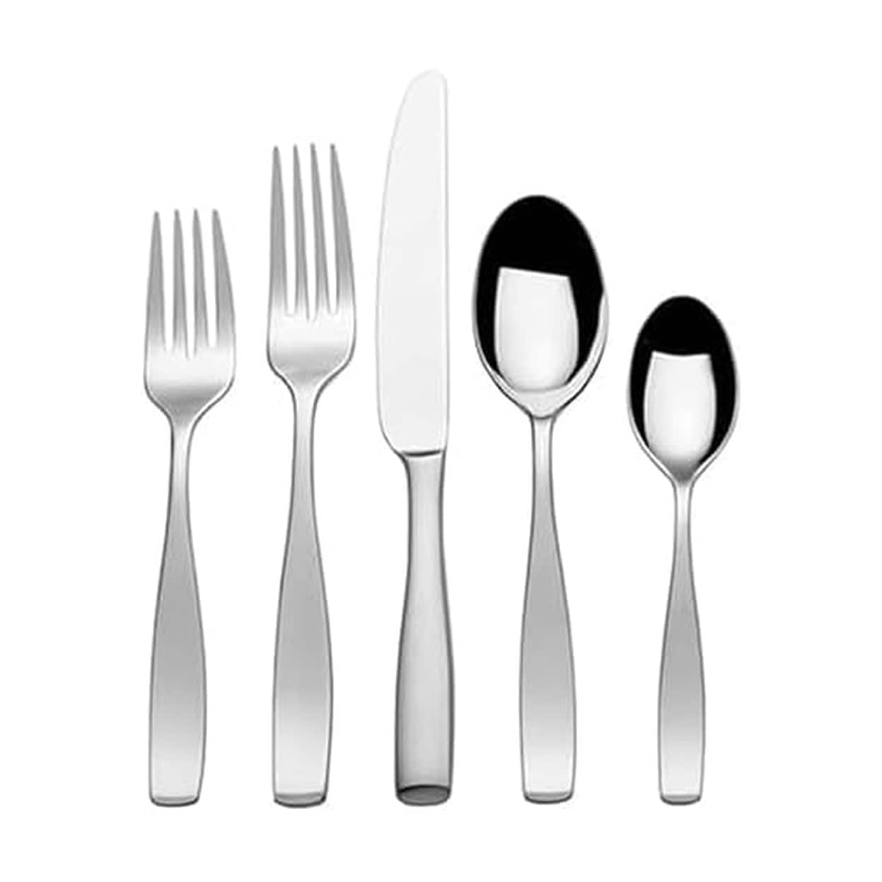 Dazzed Corner - 65-Piece Flatware Set for 12, 18/10 Silverware - Stainless Steel