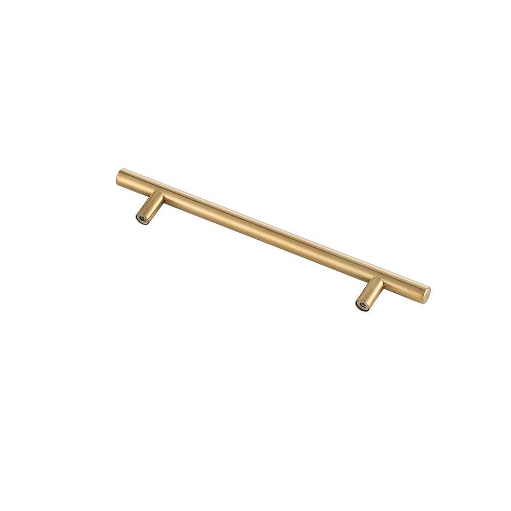 Left. Elegant Decor - Quinn 6-5/16" Center to Center Brass Bar Pull Multipack (set of 10) - Brass.