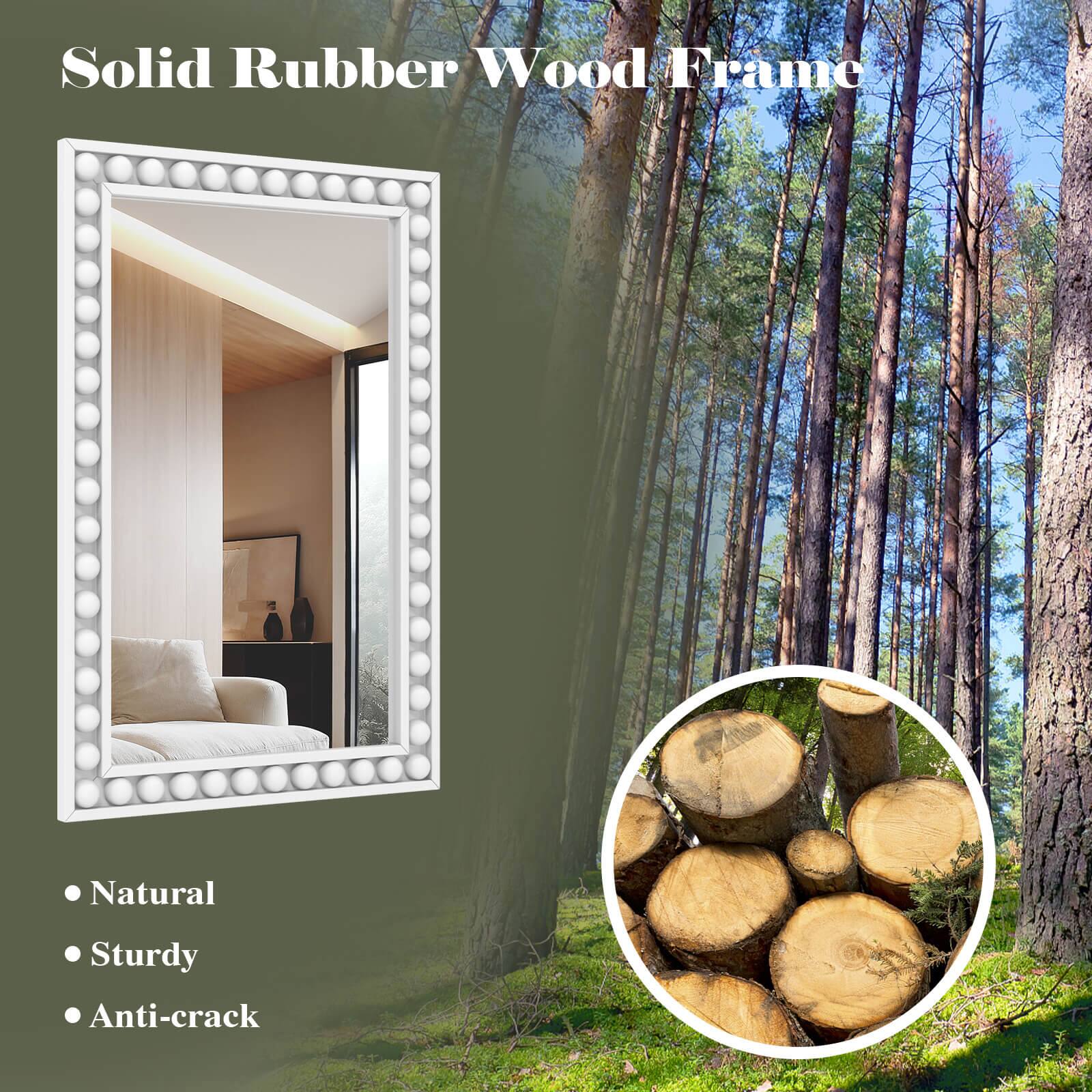 Solid Rubber Wood Frame

- Natural
- Sturdy
- Anti-crack