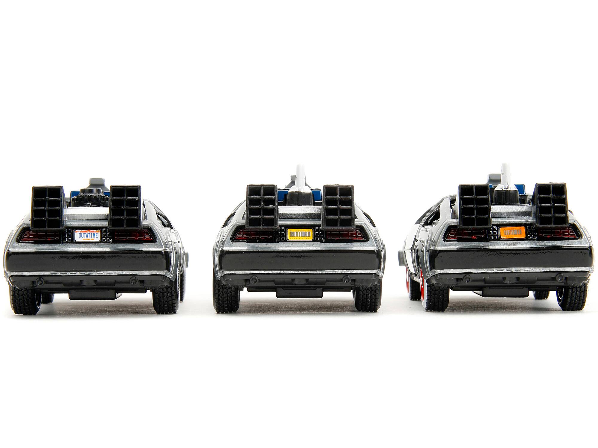 Alt View 5. Jada Toys - Jada Toys - 1:32 Back to the Future -  Hollywood Rides - Time Machine 3 Pack   - COLLECTIBLES - Multicolor.