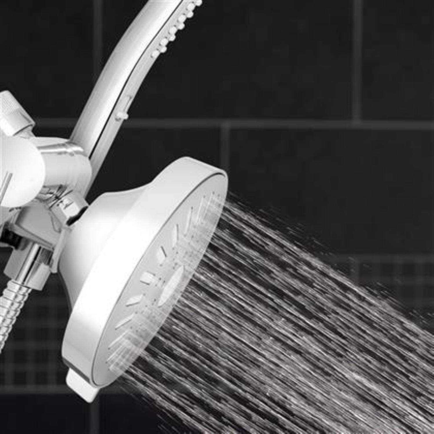 Left. Waterpik - Waterpik BodyWand Spa System with PowerComb Chrome 7 settings Showerhead Combo 1.8 gpm - Chrome.