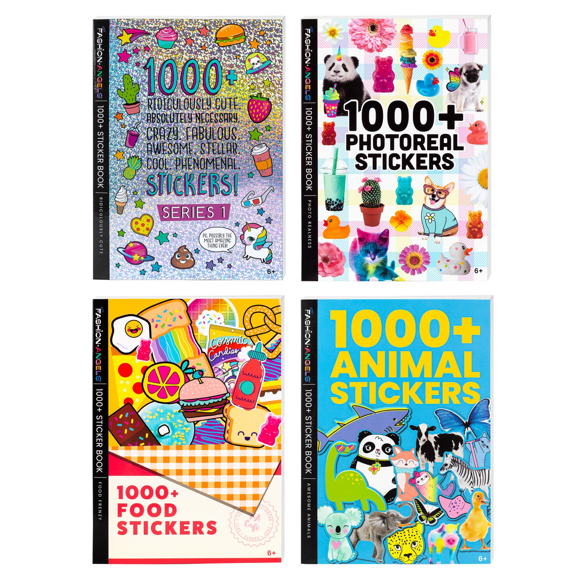 Fashion Angels - Fashion Angels: Sticker Book Bundle - 4 Pack, 4000+ Stickers, Fun Themes