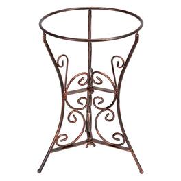 Sunnydaze - Decorative Scroll Steel Outdoor Gazing Globe Stand - Bronze