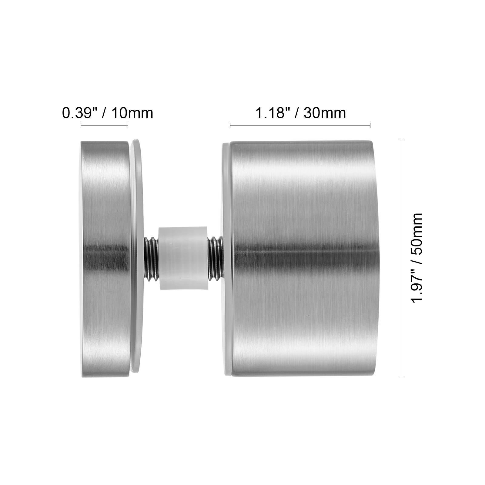 0.39" / 10mm  
1.18" / 30mm  
1.97" / 50mm