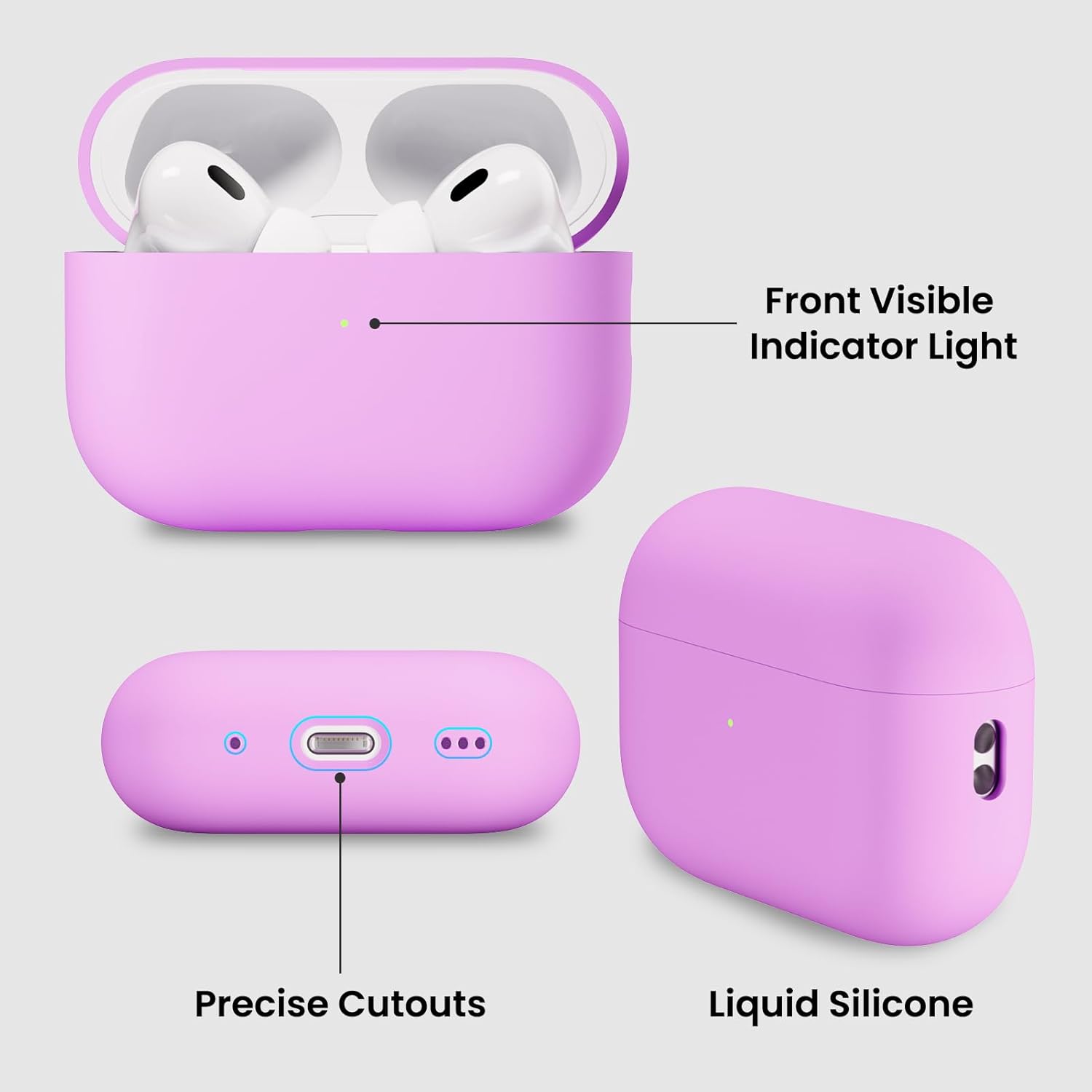 Front Visible Indicator Light, Precise Cutouts, Liquid Silicone