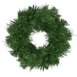 Northlight - Deluxe Windsor Pine Artificial Christmas Wreath - 8" - Unlit - Green