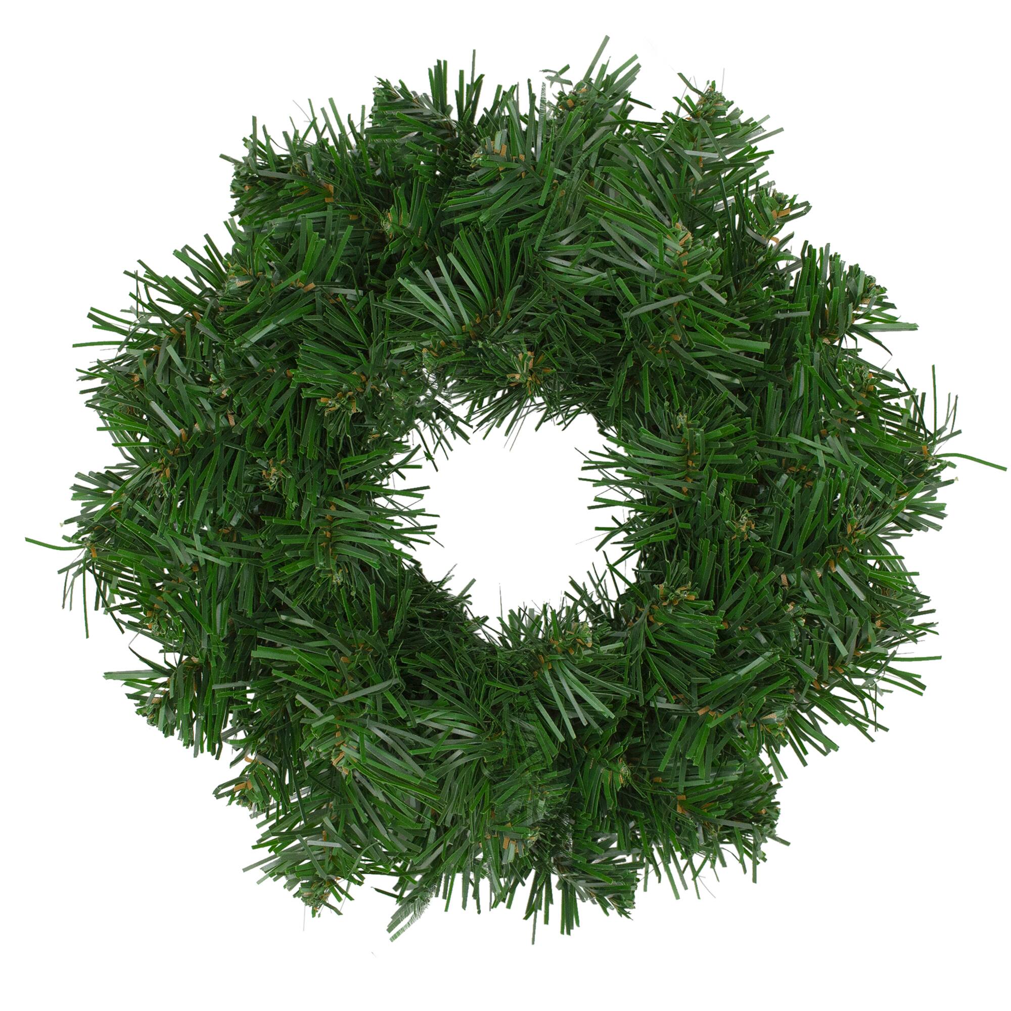 Northlight - Deluxe Windsor Pine Artificial Christmas Wreath - 8" - Unlit - Green