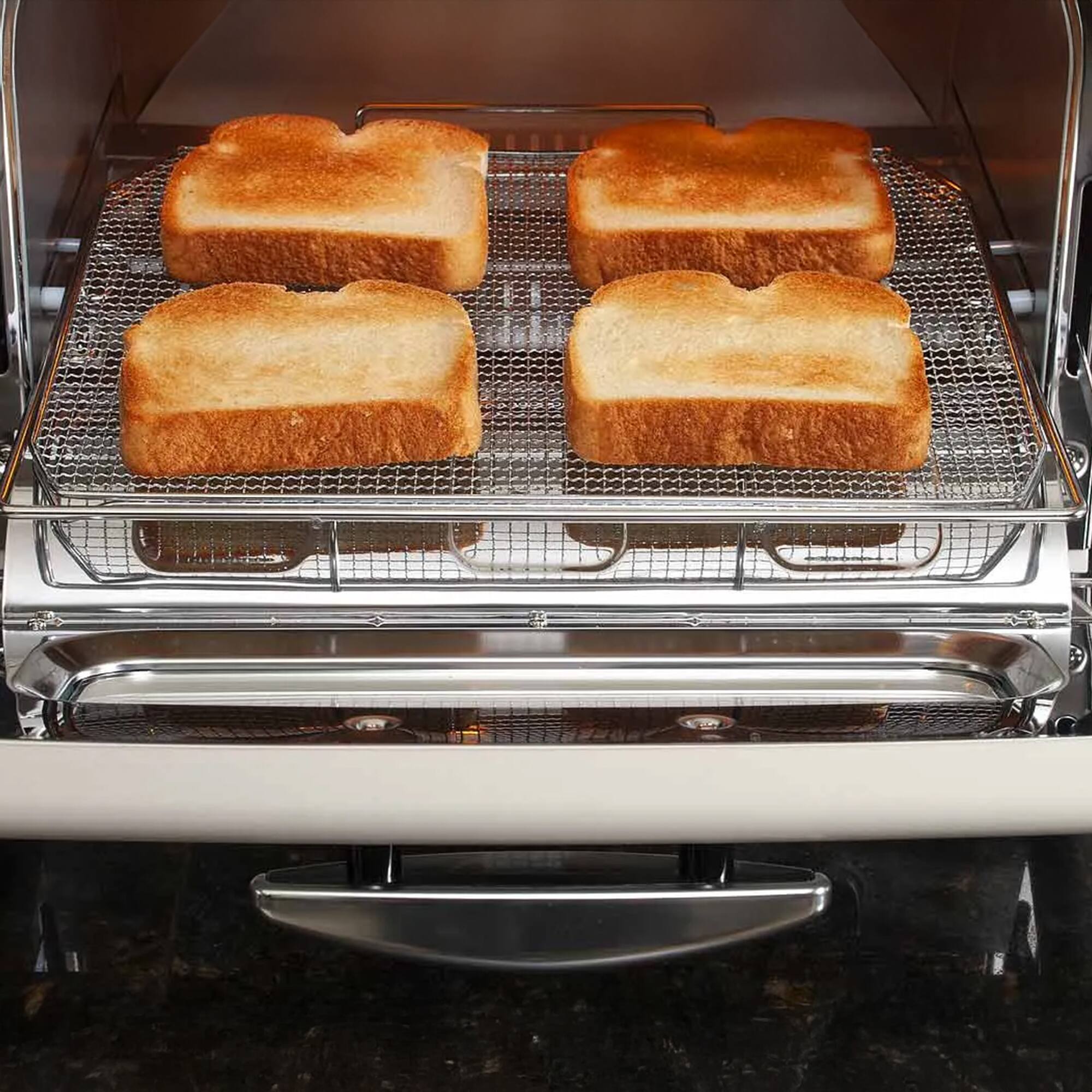 Alt View 5. HeatMate - HeatMate Countertop Toaster Oven w/Graphite Technology & Accessories, Olive - Olive Green.