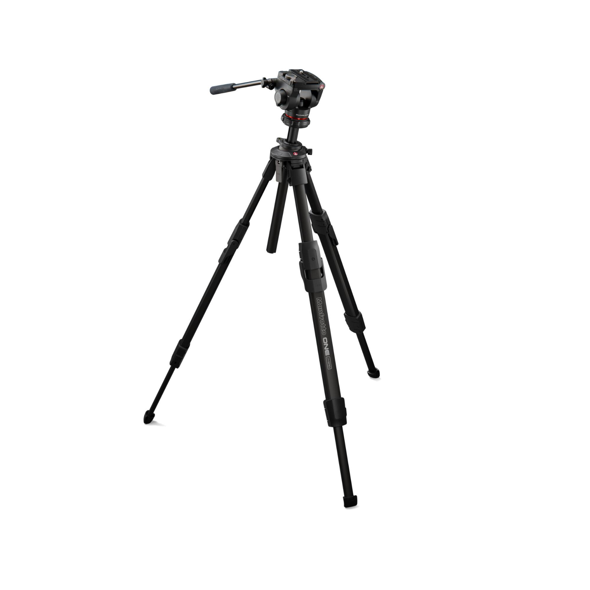 Angle. Manfrotto - Manfrotto MKONEC-500X ONE CF with 500X Fluid Head - 60mm Flat Base.