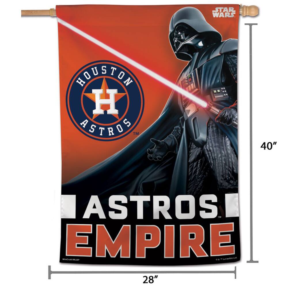 STAR WARS  
HOUSTON ASTROS™  
ASTROS EMPIRE  
40" x 28"  
© & ™ Lucasfilm Ltd.  
WinCraft/MLBP