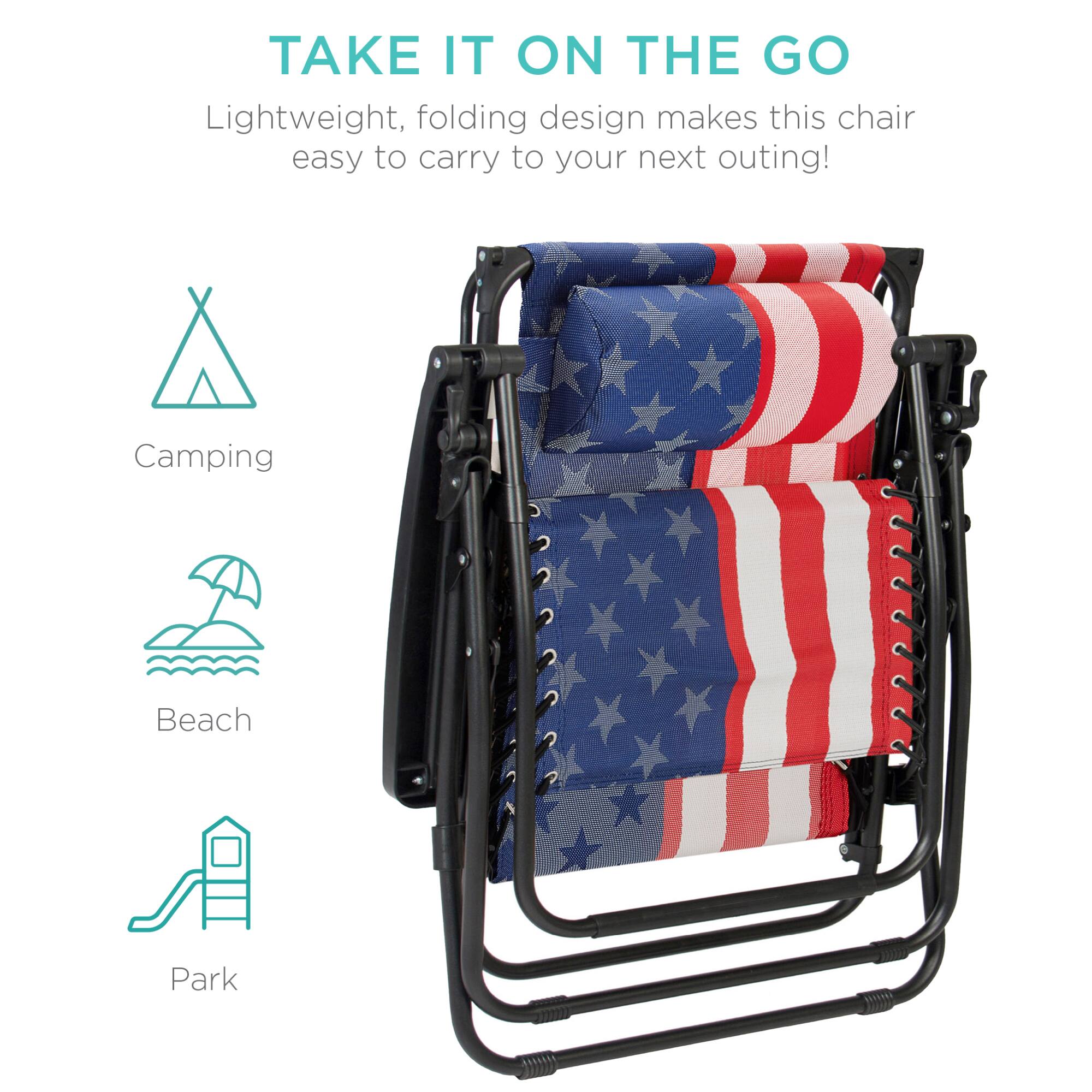 TAKE IT ON THE GO

Lightweight, folding design makes this chair easy to carry to your next outing!

Camping  
Beach  
Park