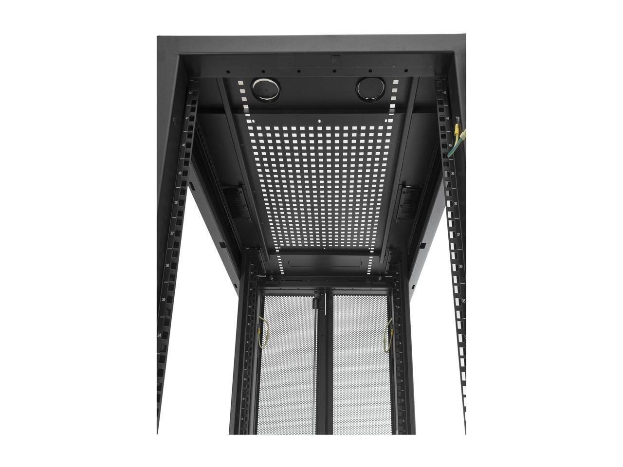 Alt View 9. Startech - StarTech.com RK2537BKM 25U Server Rack Cabinet - 37" Deep Enclosure - Network/Computer Cabinet - Black.