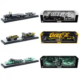 Auto Haulers "Coca-Cola" Set of 3 pieces Release 48 Limited Edition to 4800 pieces Worldwide 1/64 Models by M2 Machines