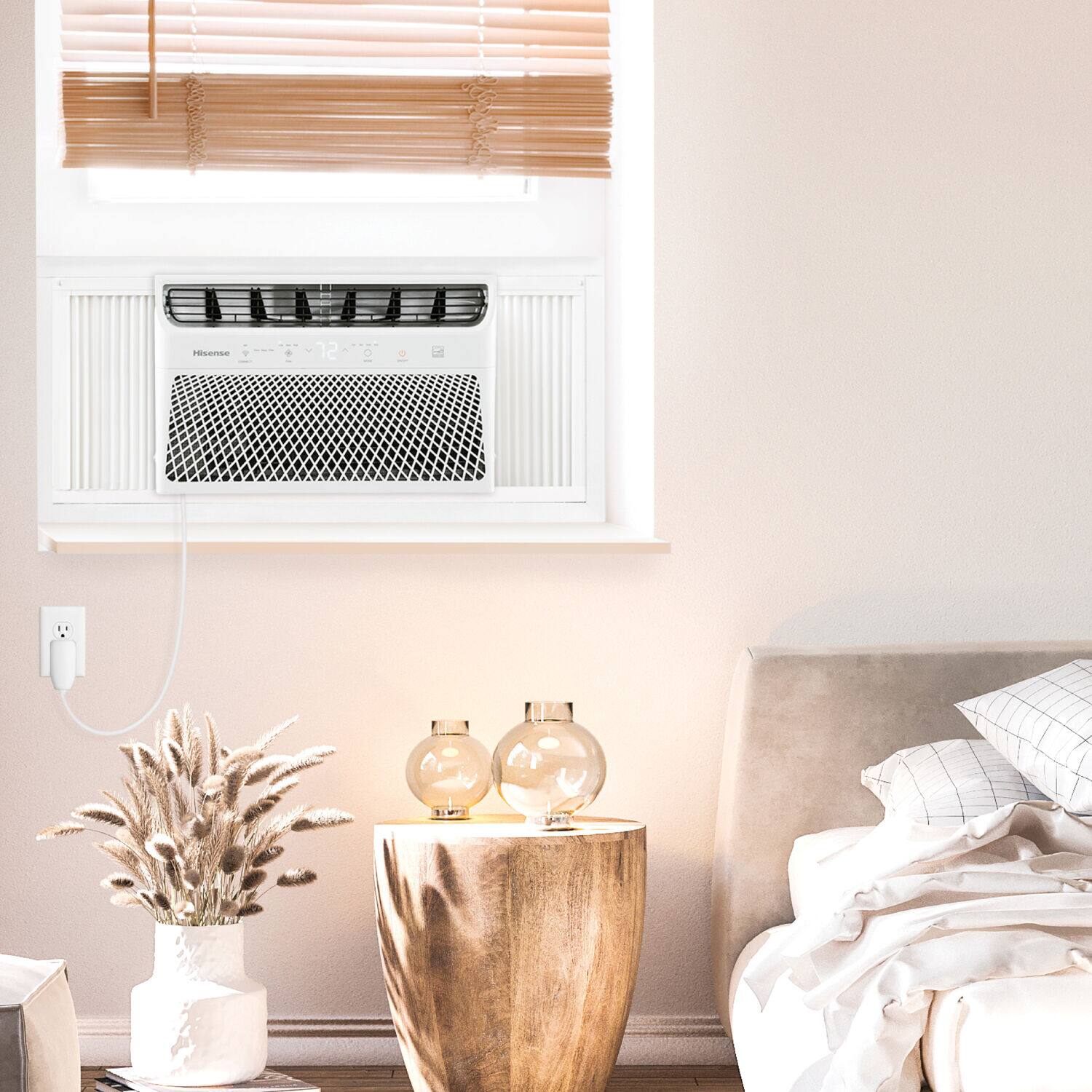 Alt View 28. Hisense - 8,000 BTU 350 Sq. Ft. Smart Window Air Conditioner with Wi-fi and Remote Control - White.