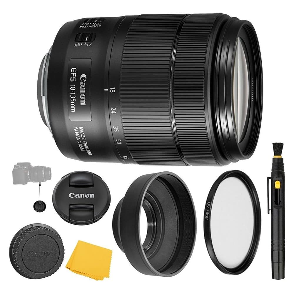 Canon - EF-S 18-135mm f/3.5-5.6 IS Nano USM Lens Kit