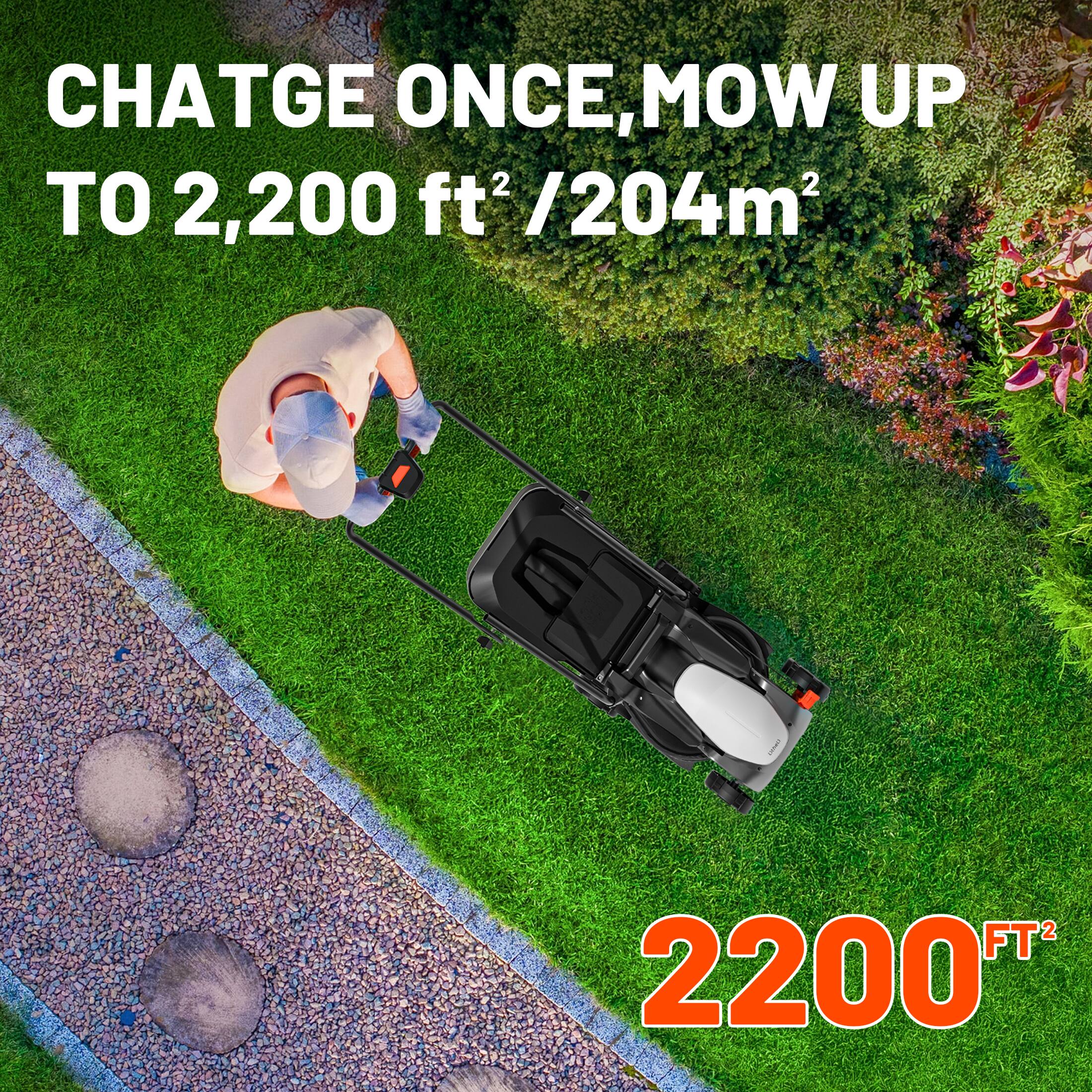 CHATGE ONCE, MOW UP TO 2,200 ft² / 204m²  
2200 FT²