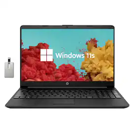 HP - 15.6" HD Laptop,Intel Pentium Silver N5030,32GB RAM,2TB SSD,Intel UHD Graphics,Win 11,32GB Hotface USB Card - Black