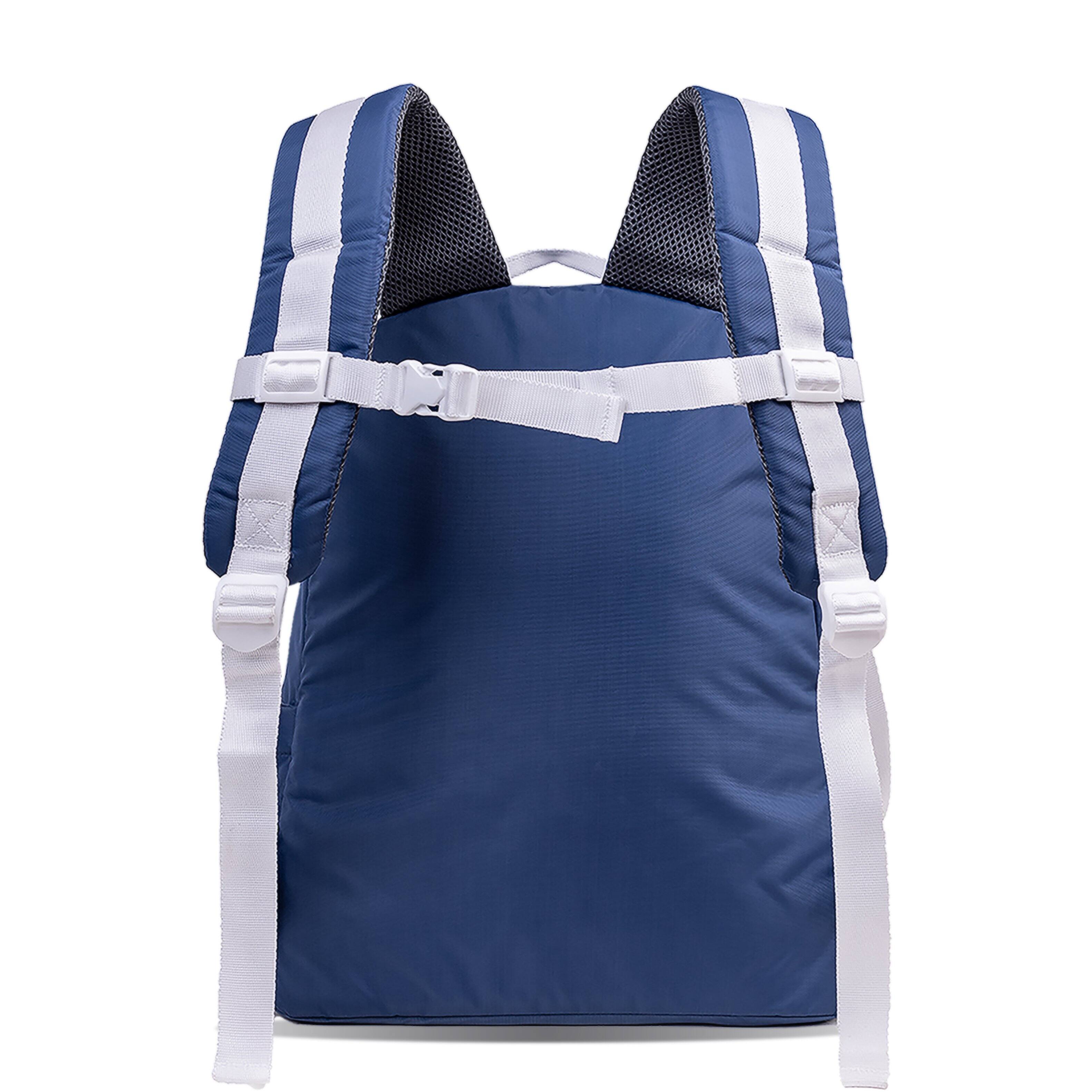 Back. J World - J World Unisex Cristos Casual Backpack with Laptop Sleeve, Ashy Blue - ASHY BLUE.