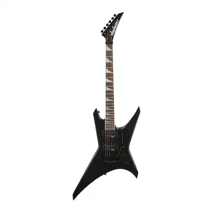 Front. Jackson - Jackson X Series Warrior WRX24 6 String Right Handed Satin Black Electric Guitar.