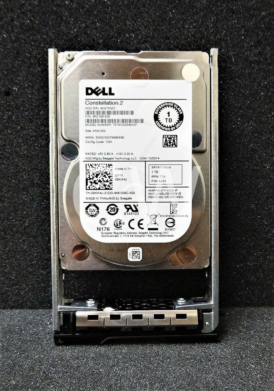 Dell - 9KW4J ST91000640NS 1TB 7200RPM 6Gbps 2.5" SATA HDD Hard Drive W/R Tray