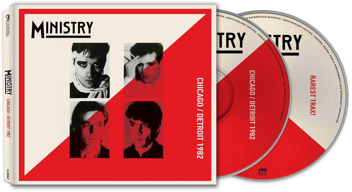 MINISTRY  
CHICAGO / DETROIT 1982  

TRY  
CHICAGO / DETROIT 1982  
RAREST TRAX!  

REPRODUCED RESERVED. UNAUTHORIZED COPYING, LENDING, HIRING, PUBLIC PERFORMANCE AND BROADCASTING PROHIBITED.
