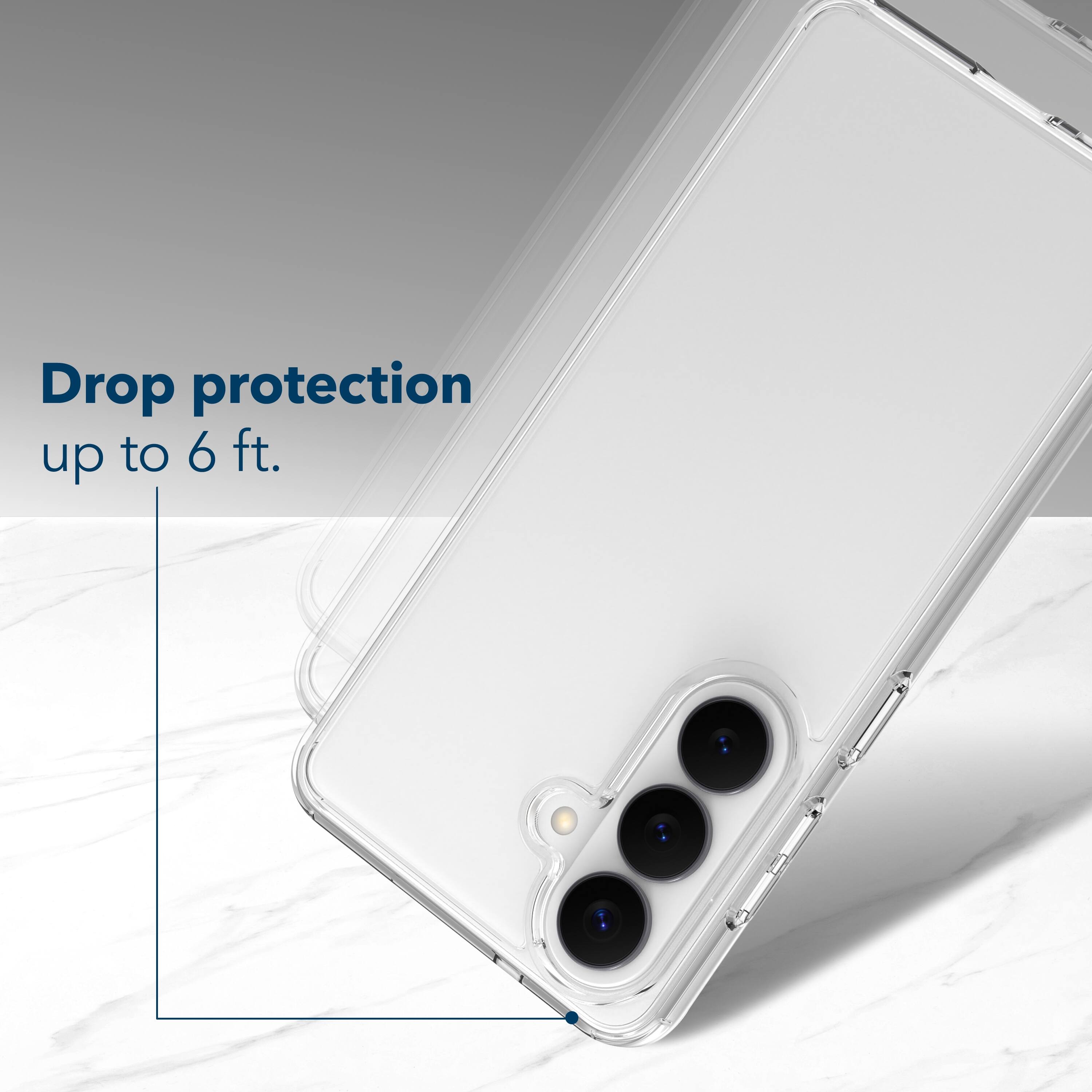 Drop protection up to 6 ft.