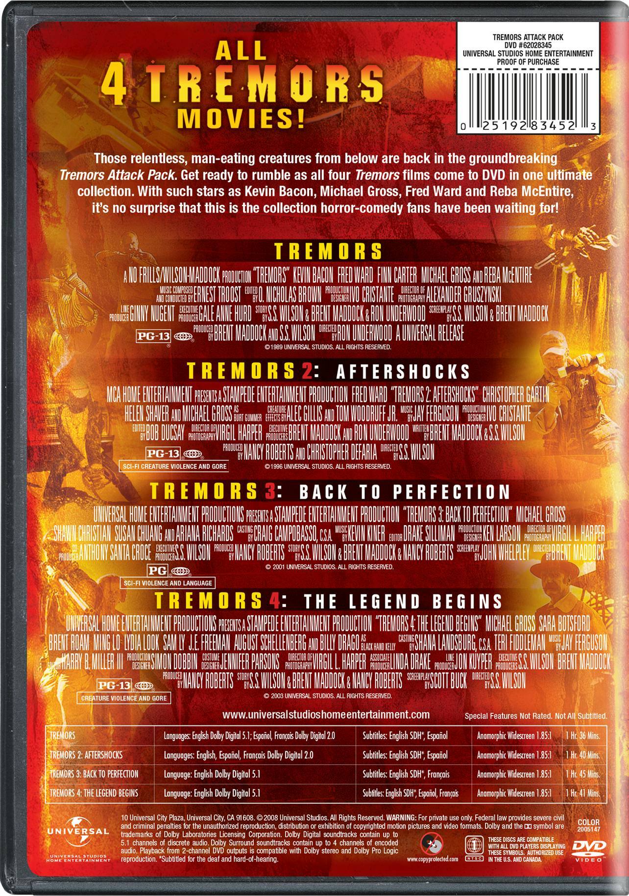 Angle. Tremors: 1-4 (DVD Set) [DVD].