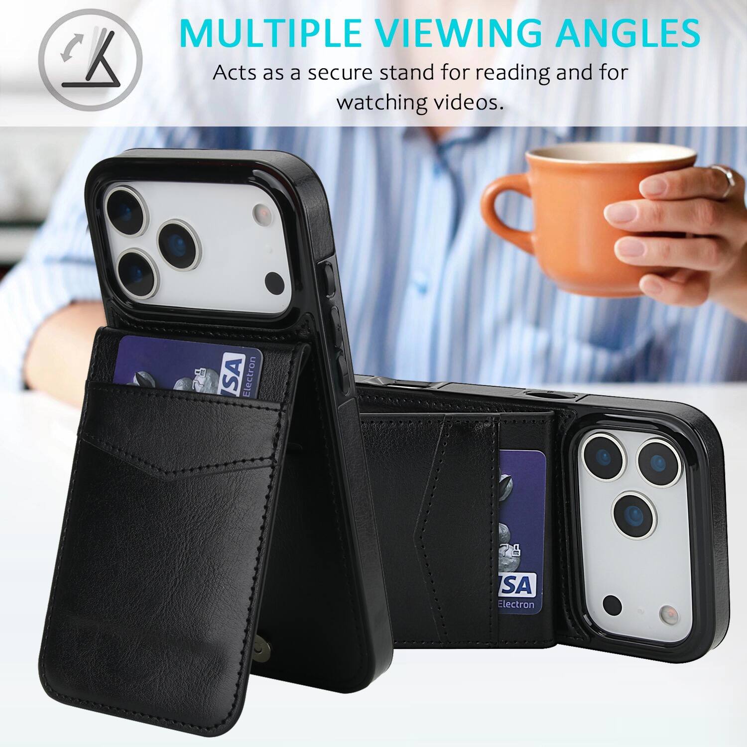 MULTIPLE VIEWING ANGLES  
Acts as a secure stand for reading and for watching videos.  
SA Electron