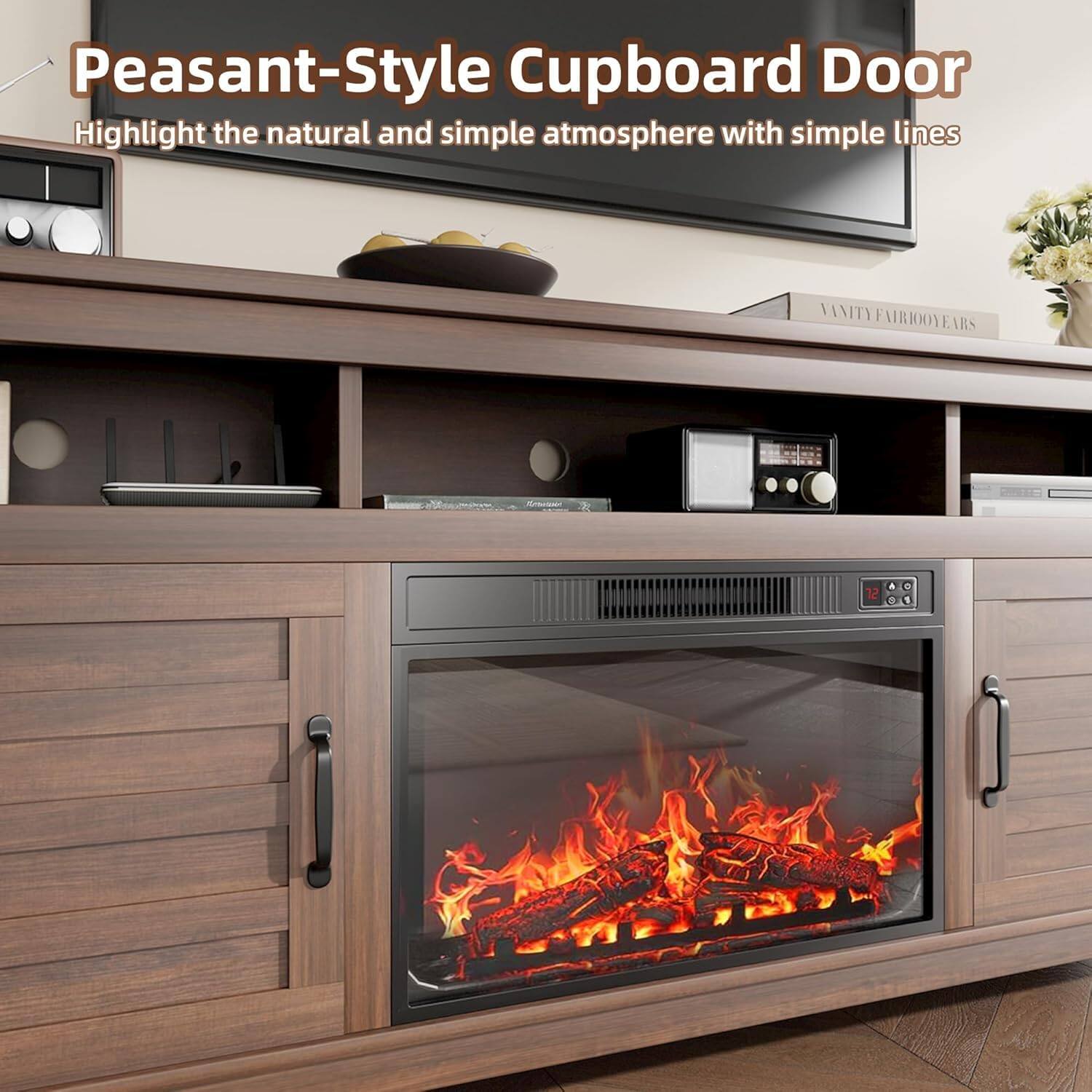 Peasant-Style Cupboard Door  
Highlight the natural and simple atmosphere with simple lines