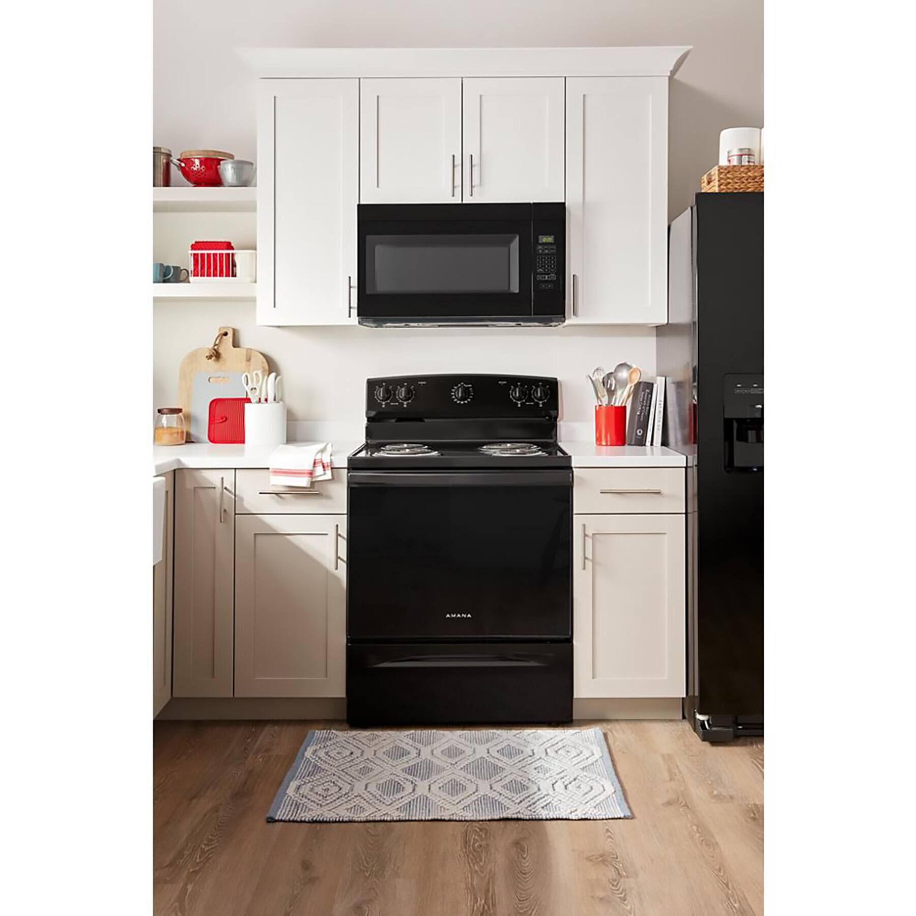 Alt View 12. Amana - 1.6 Cu. Ft. Over-the-Range Microwave - Black.
