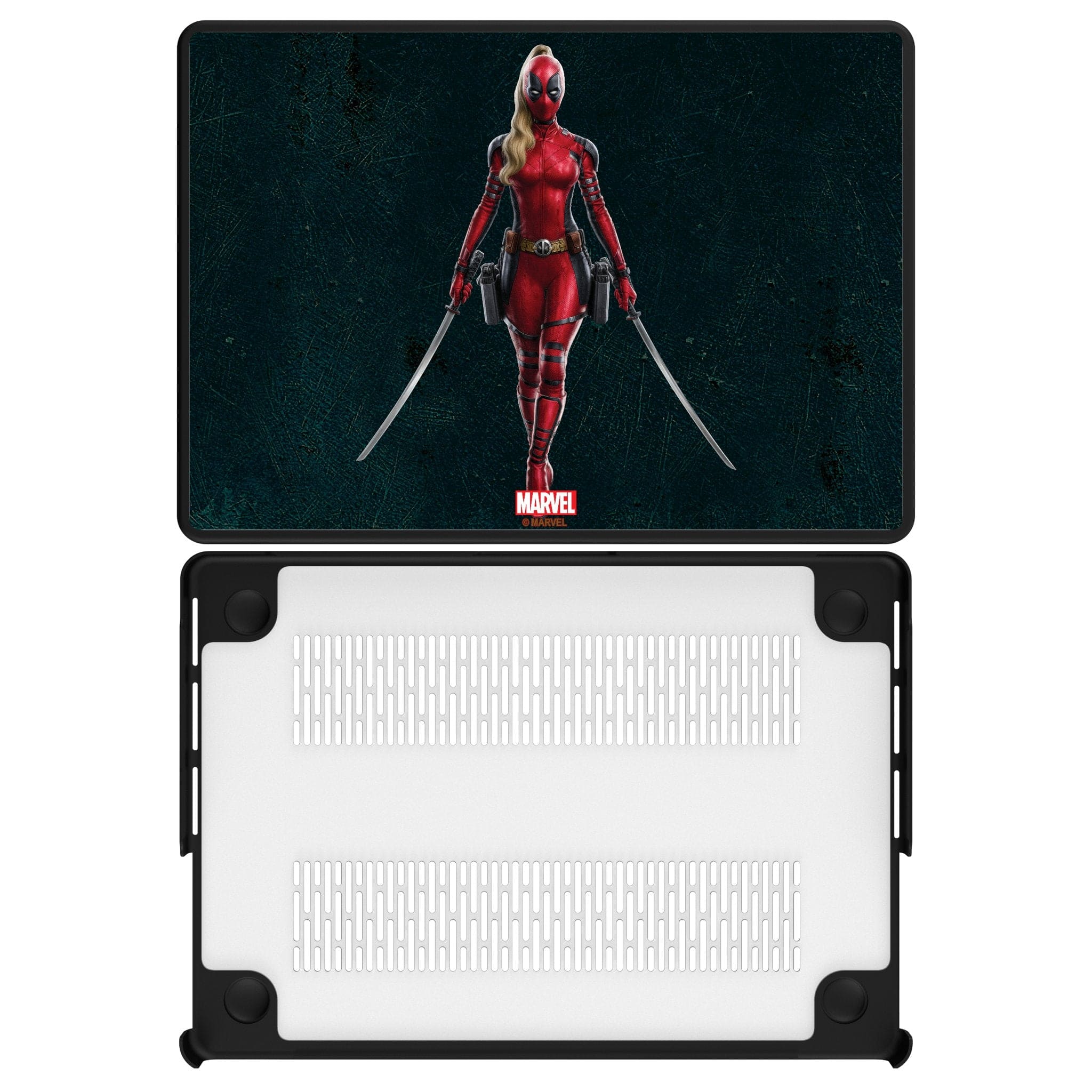 Keyscaper - Marvel Badge Laptop Case - Apple MacBook Air 13-inch (M2, 2022)/(M3, 2024) - Ladypool 2