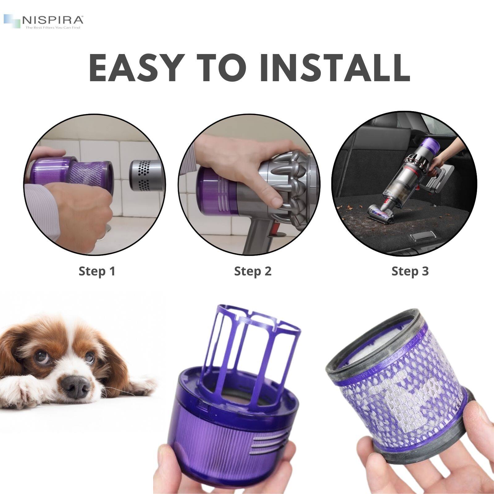 NISPIRA  
EASY TO INSTALL  
Step 1  
Step 2  
Step 3