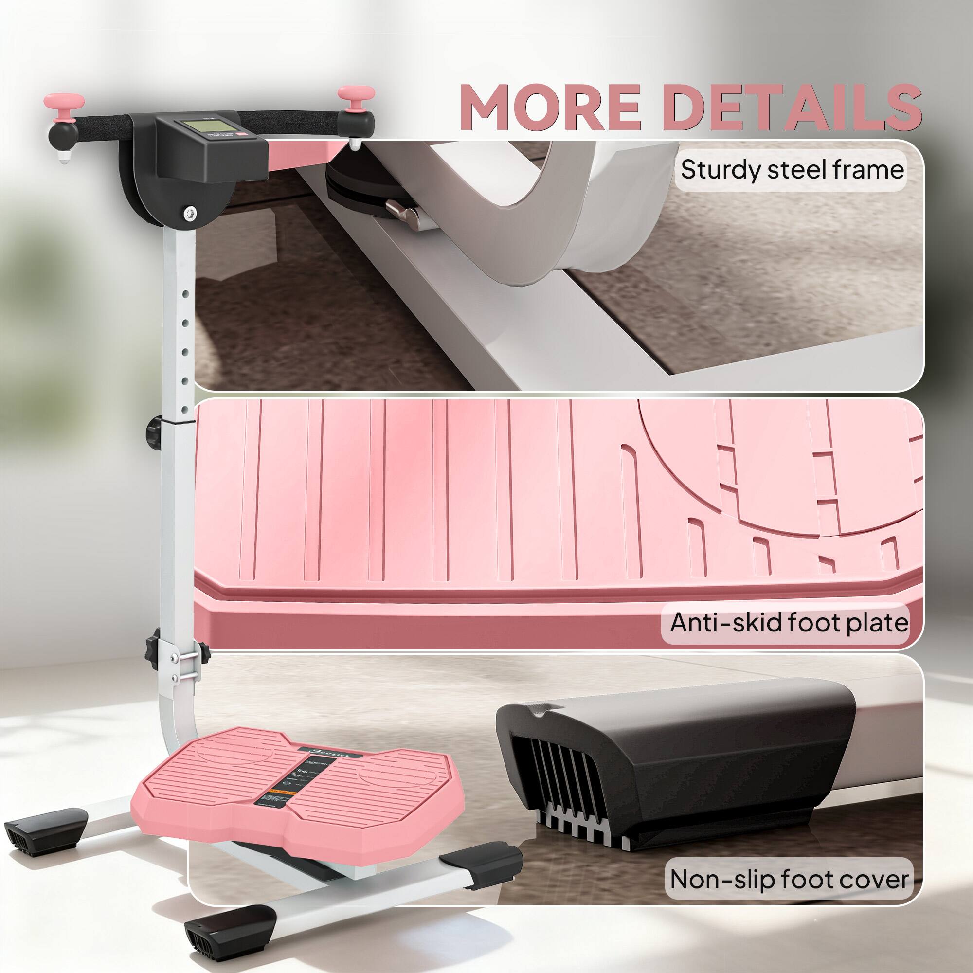 MORE DETAILS  
Sturdy steel frame  
Anti-skid foot plate  
Non-slip foot cover