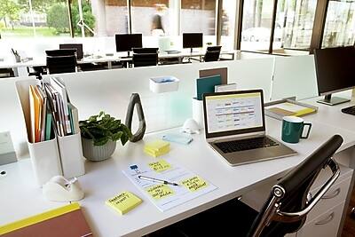 Alt View 5. Post-it - Notes, 3" x 3", Canary Collection, 90 Sheet/Pad, 18 Pads/Pack - Canary Yellow.