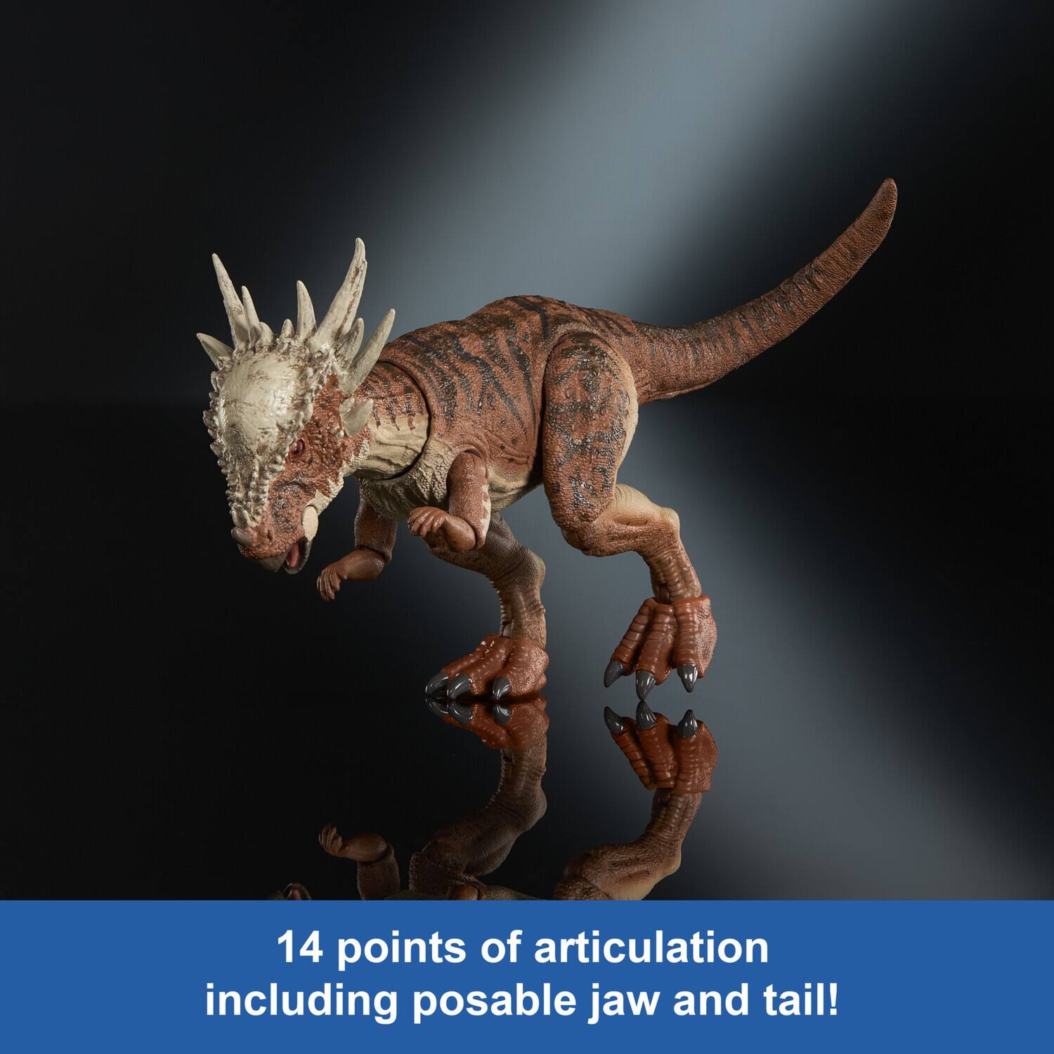 14 points of articulation including posable jaw and tail!