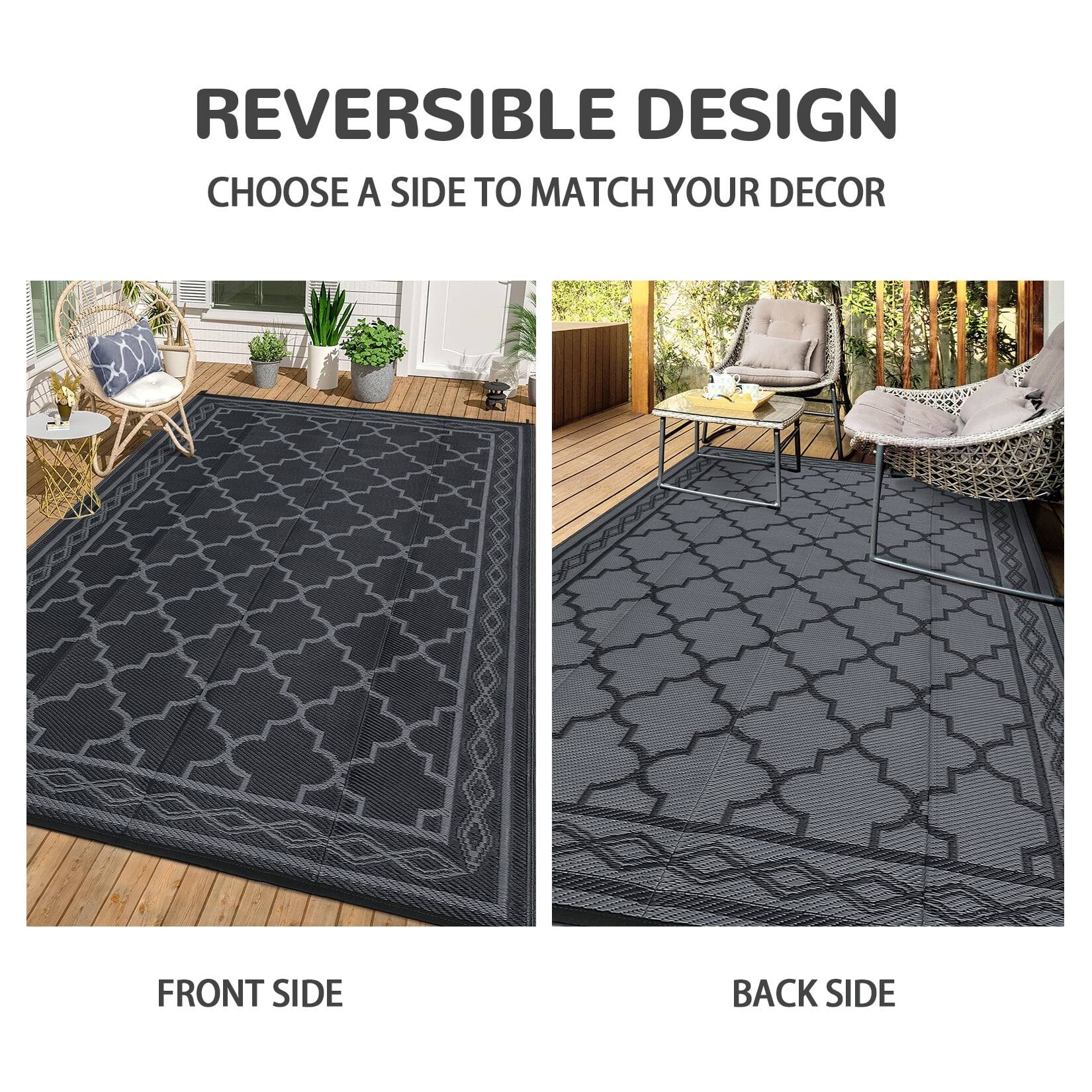 REVERSIBLE DESIGN  
CHOOSE A SIDE TO MATCH YOUR DECOR  

FRONT SIDE  
BACK SIDE
