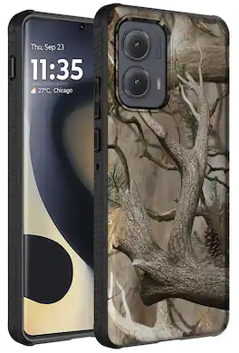 Nakedcellphone - Case for Motorola Edge 2024 Phone - Compatible with MagSafe - Camouflage