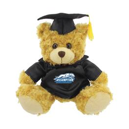 Jardine - Assumption Greyhounds 12'' Graduation Plush Bear - Oatmeal
