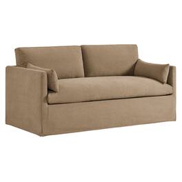 Wellfleet Slipcovered Linen-Blend Loveseat by Modway - Almond