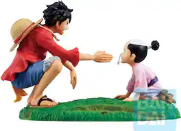 Bandai - Monkey.D.Luffy & Momonosuke “One Piece” (A New Dawn) Ichibansho Figure