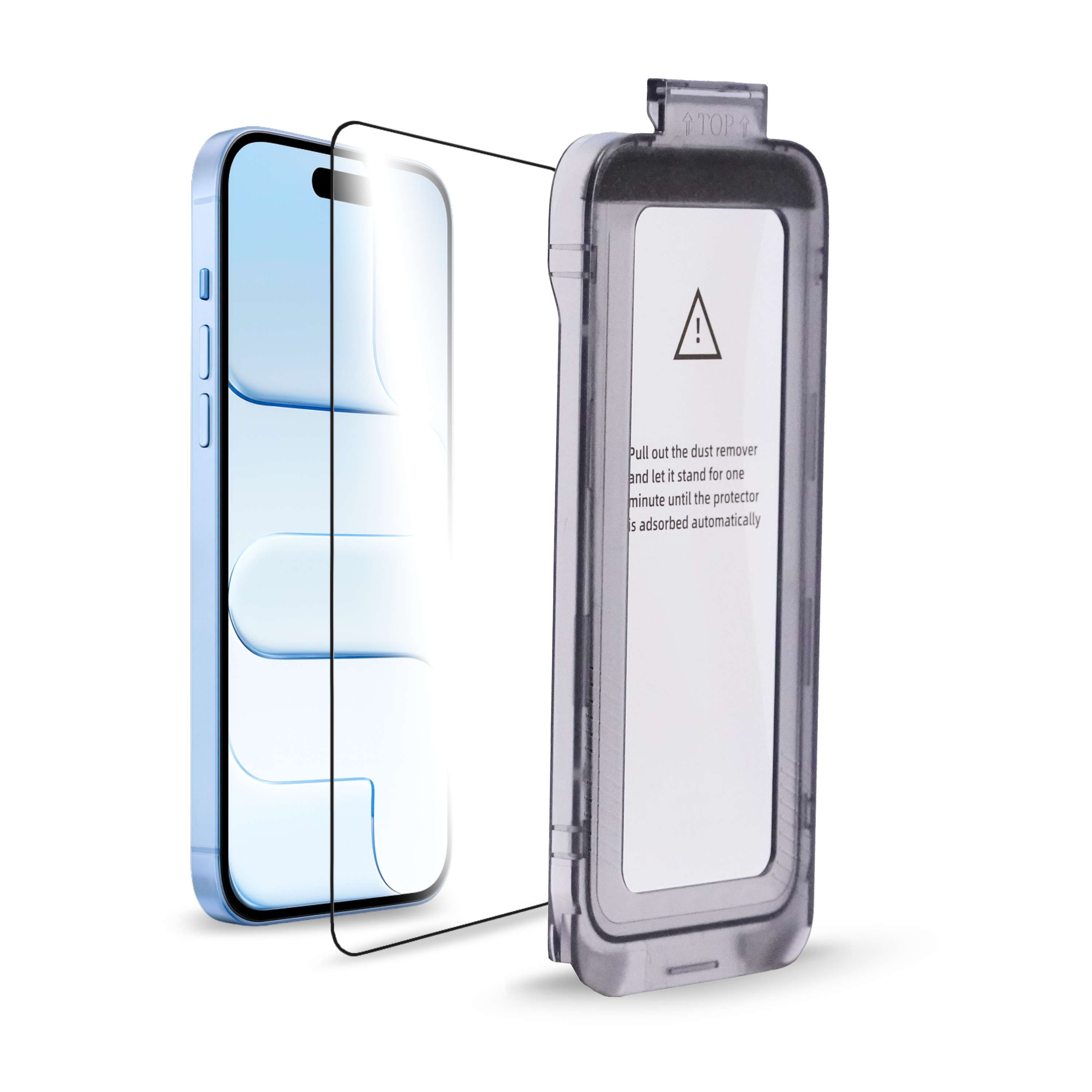 TOP 9! Pull out the dust remover and let it stand for one minute until the protector is adsorbed automatically.