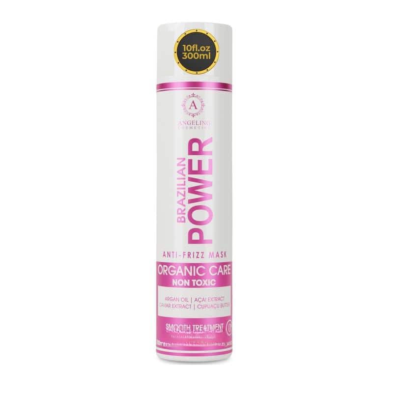 Dazzling Pops - oz Angeling Power Brazilian Hair Straightener Anti Frizz Tanino Coconut Hyaluronic Acid Macadamia Argan Oil - 10.14 Fl Oz (Pack of 1)