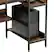Alt View 11. Bestier - Reversible Computer Desk with Storage Shelves - Rustic Brown.