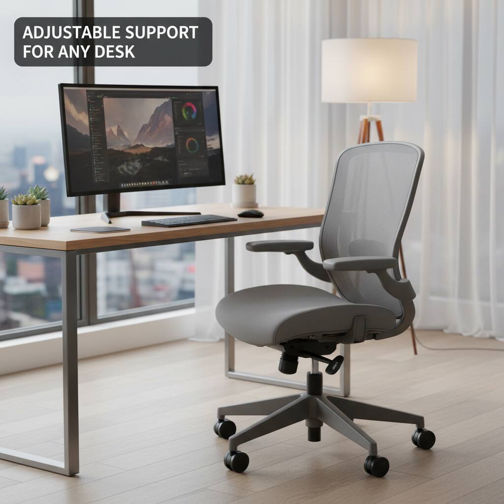 ADJUSTABLE SUPPORT FOR ANY DESK