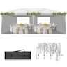 Winado - 10x20ft Pop Up Canopy Tent, Outdoor Instant Shelter Folding Canopy with 4 Side Walls and Carry Bag for Commercial Events