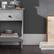 Alt View 18. Walker Edison - Classic Solid Wood 1-Drawer Nightstand - Grey.